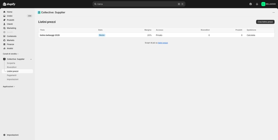 Shopify-Collective-listino-prezzi