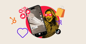 tikTok-screenshot-and-hubspot-logo