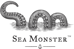 sea monster logo black