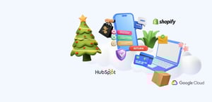 hubspot-shopify-google-cloud-logo-christman-tree